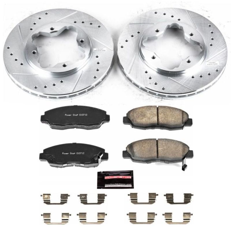 Power Stop 1997 Acura CL Front Z23 Evolution Sport Brake Kit-thumbmail-1