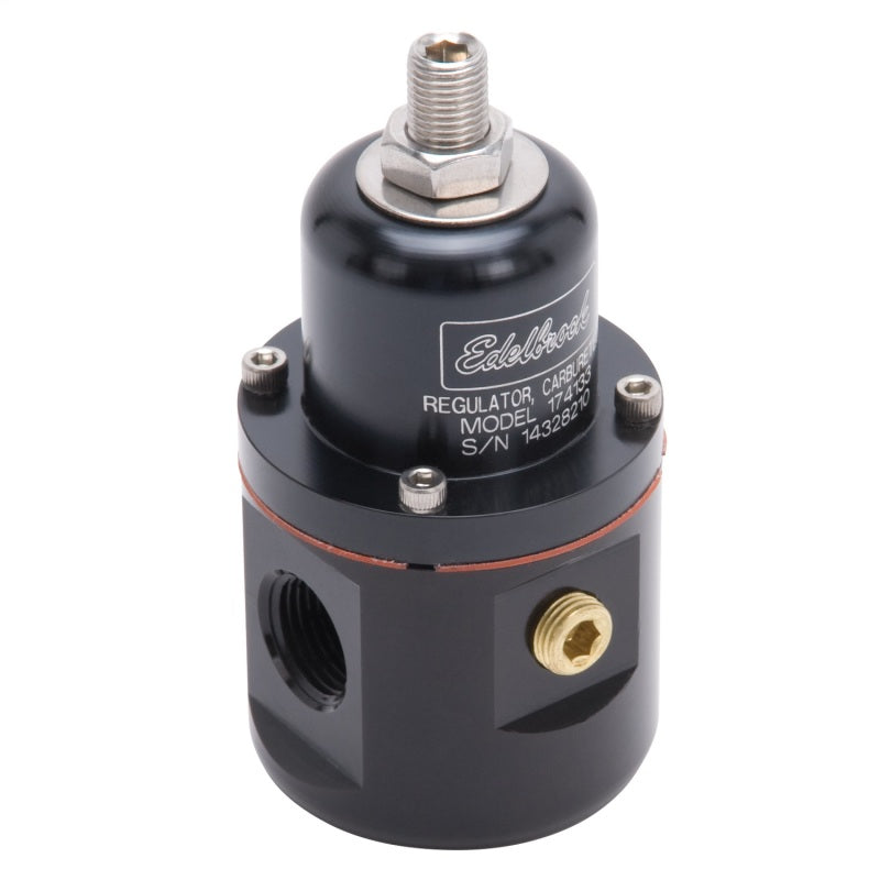 Edelbrock Fuel Pressure Regulator Carbureted 160 GPH 5-10 PSI 3/8In In/Out 3/8In Return Black-thumbmail-5