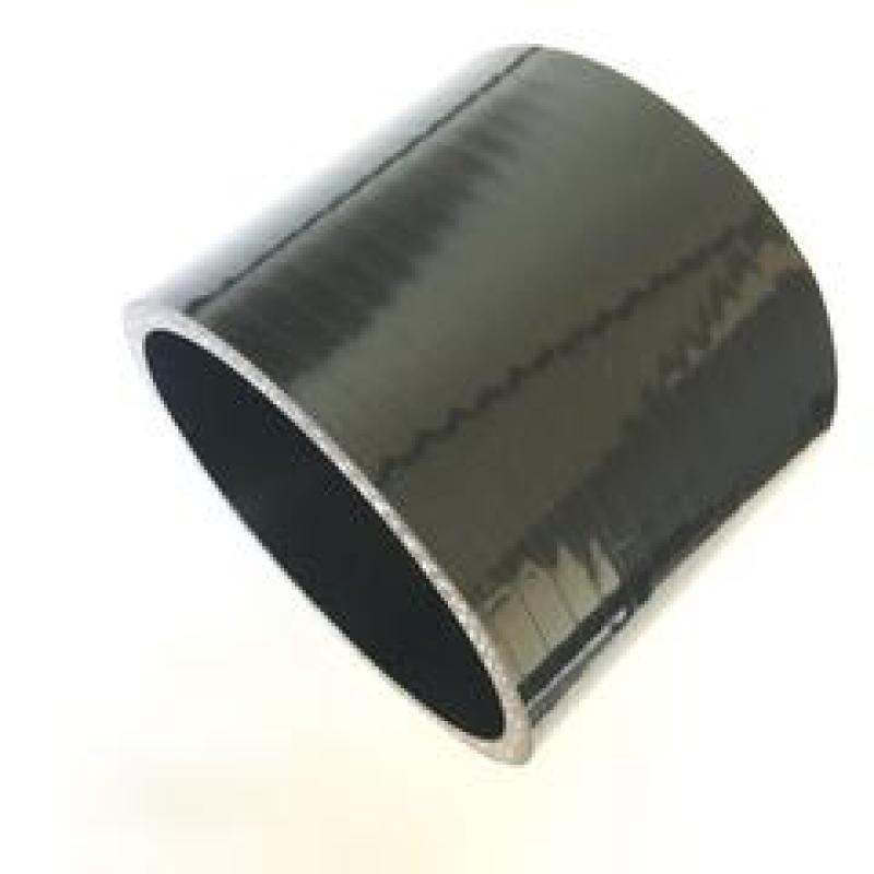Ticon Industries 4-Ply Black 3.5in Straight Silicone Coupler-thumbmail-1