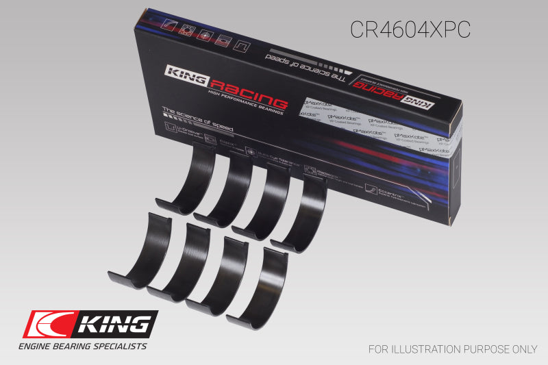 King Ford 2.3L Duratec Mazda L3-VDT MZR Turbo (Size 0.25) pMaxKote Coated Connecting Rod Bearing Set-thumbmail-1