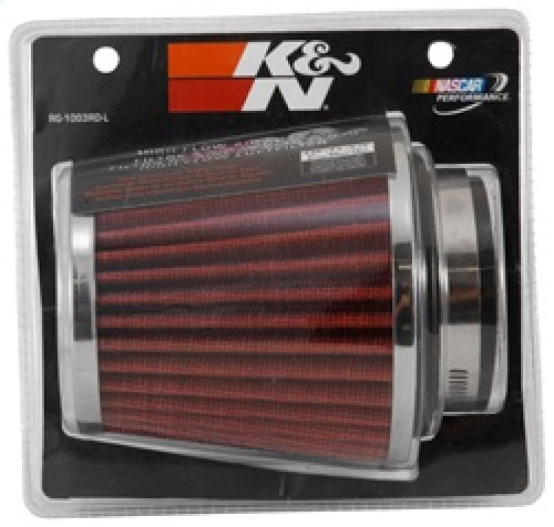 K&N Universal Chrome Filter 2 3/4in FLG / 4 1/2in Bottom / 4 1/2in Height-thumbmail-5