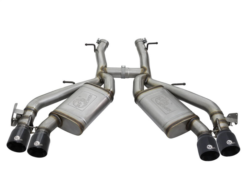 aFe MACHForce XP 3in 304 SS Axle-Back Exhaust Dual Exhaust (NPP) w/ Black Tips 16-17 Camaro SS V8-thumbmail-4
