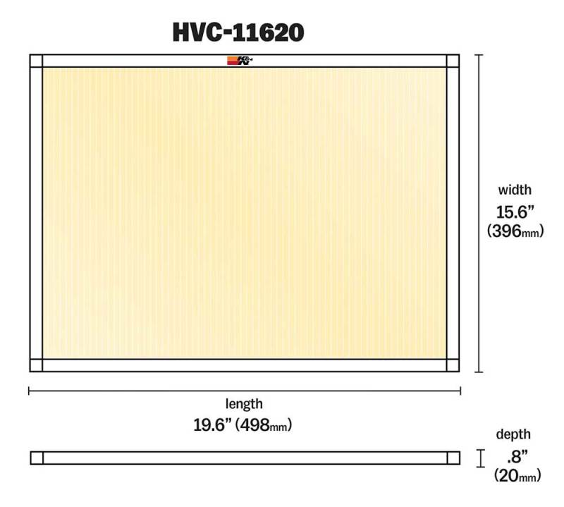 K&N HVAC Filter - 16 x 20 x 1-thumbmail-3