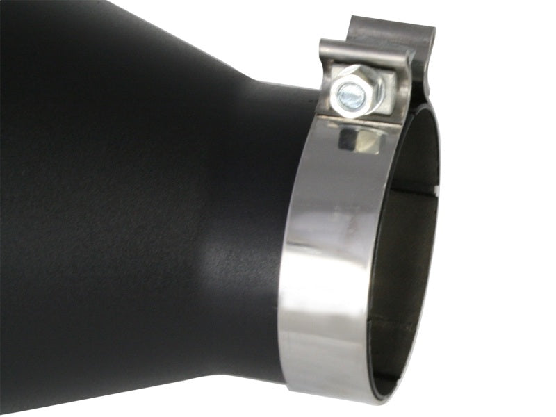 aFe MACHForce XP Exhausts Tips SS-304 EXH Tip 4In x 7Out x 18L Bolt-On (blk)-thumbmail-2