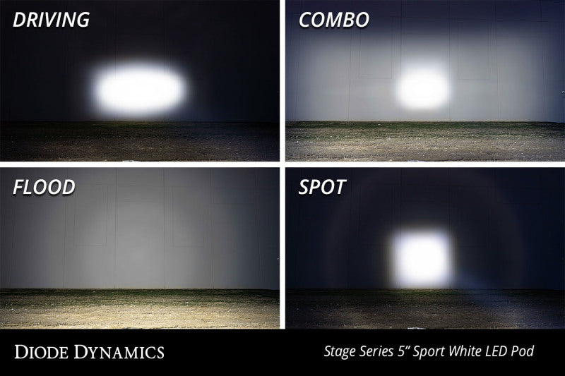 Diode Dynamics SS5 LED Pod Sport - White Combo (Single)-thumbmail-2