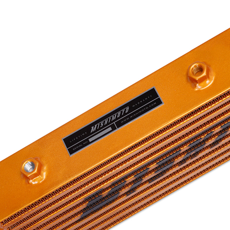 Mishimoto Universal Gold Z Line Intercooler  Overall Size: 28x8x3 Core Size: 21x6x2.5 Inlet / Outlet-thumbmail-5