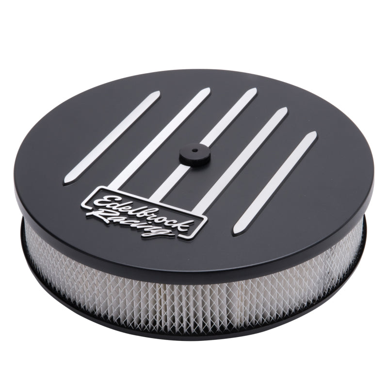Edelbrock Air Cleaner Racing Series Round Aluminum Top Cloth Element 14In Dia X 3 125In Dropped Base-thumbmail-3