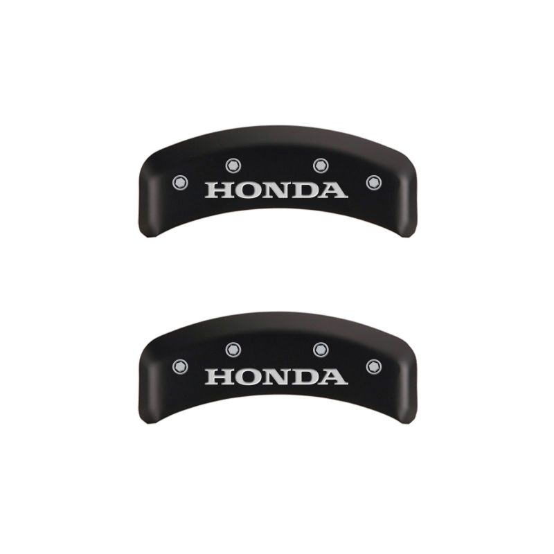MGP 4 Caliper Covers Engraved Front & Rear Honda Red finish silver ch-thumbmail-4