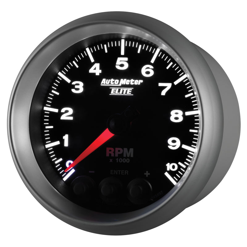 Autometer Street Progressive Shift Light 85.7mm Tachometer 0-10,000 RPM-thumbmail-2