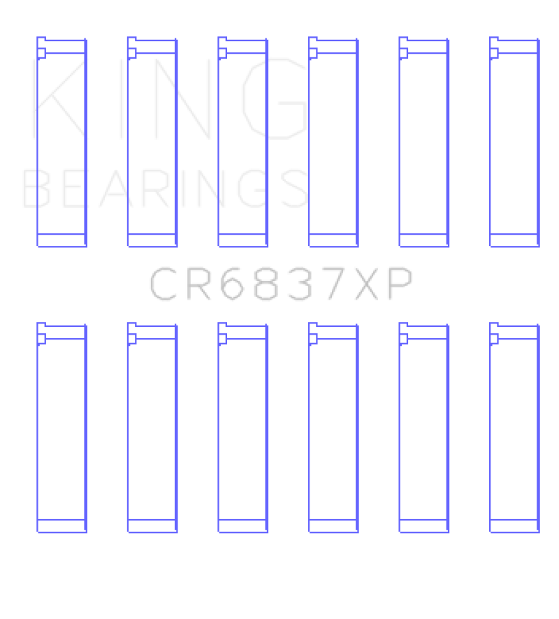 King Honda J30 / J35 Connecting Rod Bearing Set (Set of 6)-thumbmail-1
