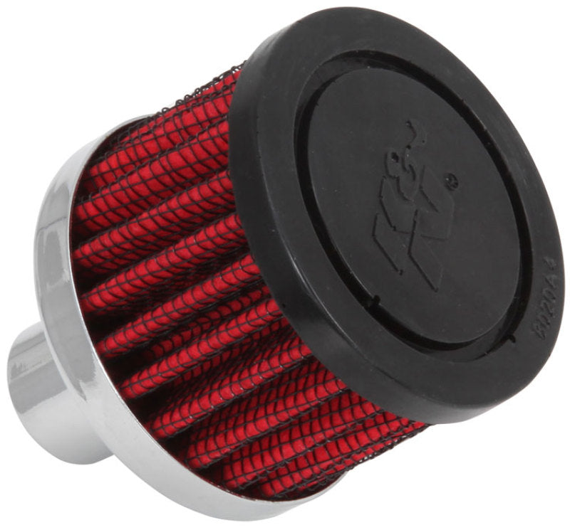 K&N Steel Base Crankcase Vent Filter .75in Vent OD x 2in OD x 1.5in Height-thumbmail-1
