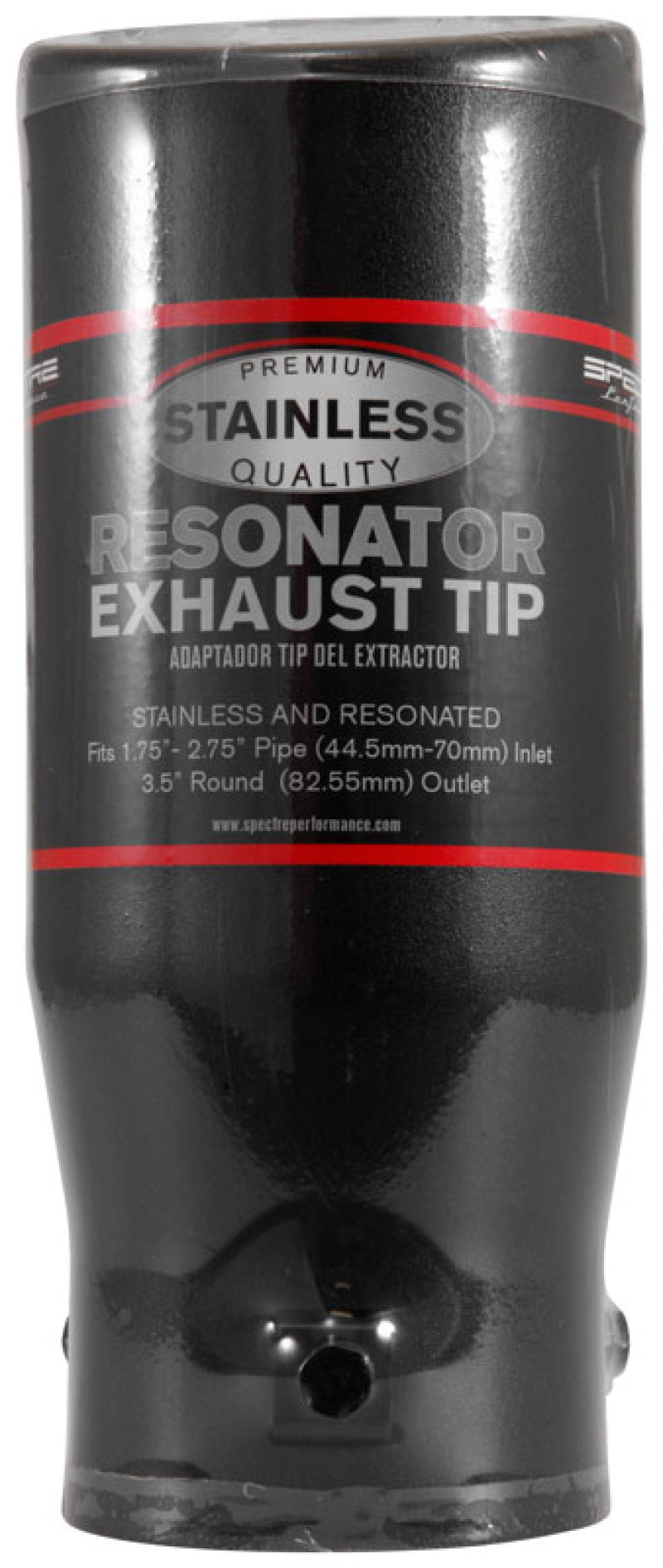 Spectre Exhaust Tip 3-1/2in. OD / Slant - Black-thumbmail-4