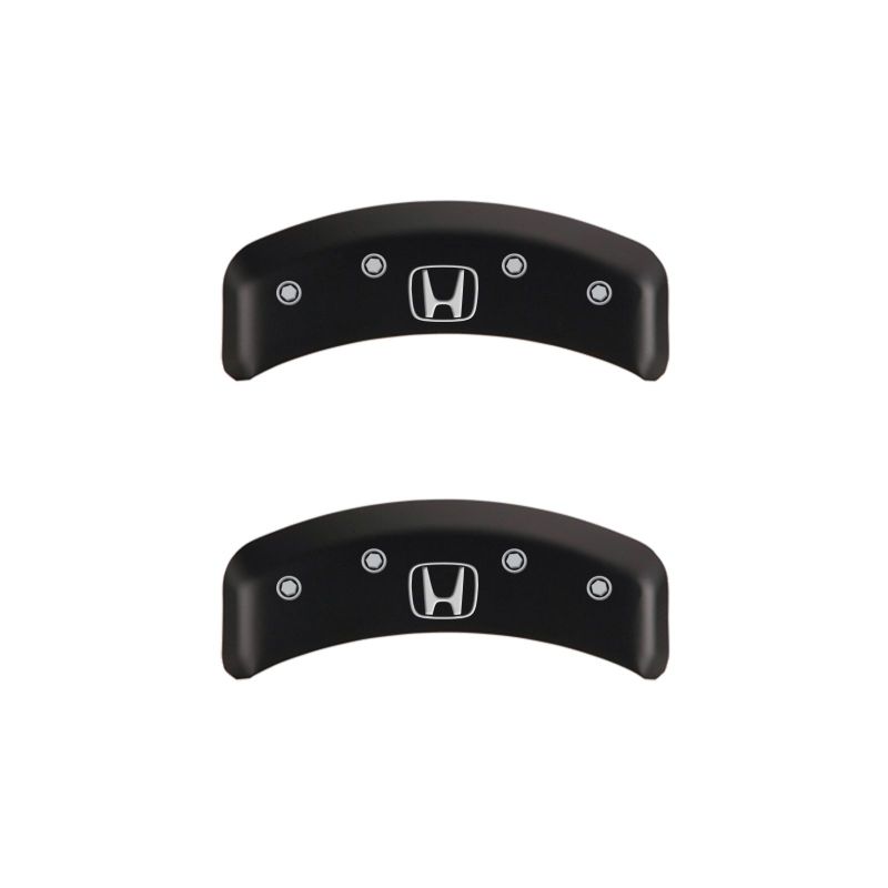 MGP 4 Caliper Covers Engraved Front Honda Engraved Rear H Logo Red finish silver ch-thumbmail-4