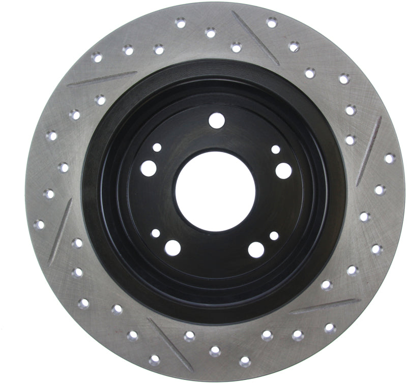 StopTech 09-10 Acura TSX / 08-10 Honda Accord Coupe/05-10 Sedan Right Rear Slotted & Drilled Rotor-thumbmail-3