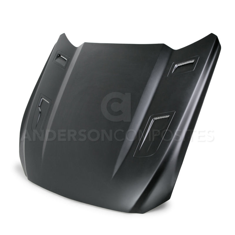 Anderson Composites 15-17 Ford Mustang (Excl. GT350/GT350R) Type-GTH Style Hood Fiberglass-thumbmail-1