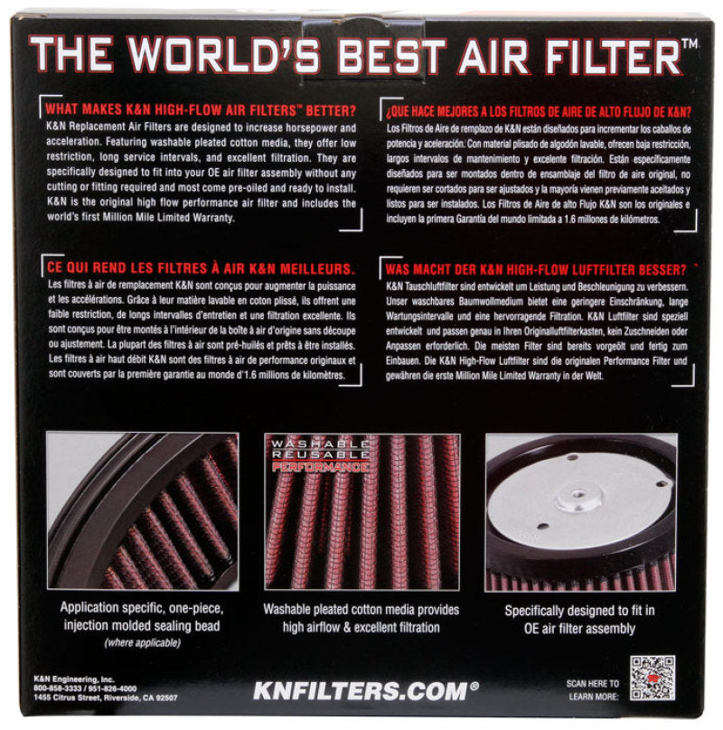 K&N 88-12 Harley Davidson Sportster Screamin Eagle Element Replacement Air Filter-thumbmail-7