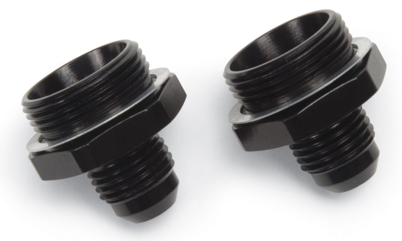 Russell Performance -6 AN Carb Adapter Fittings (2 pcs.) (Black)-thumbmail-4