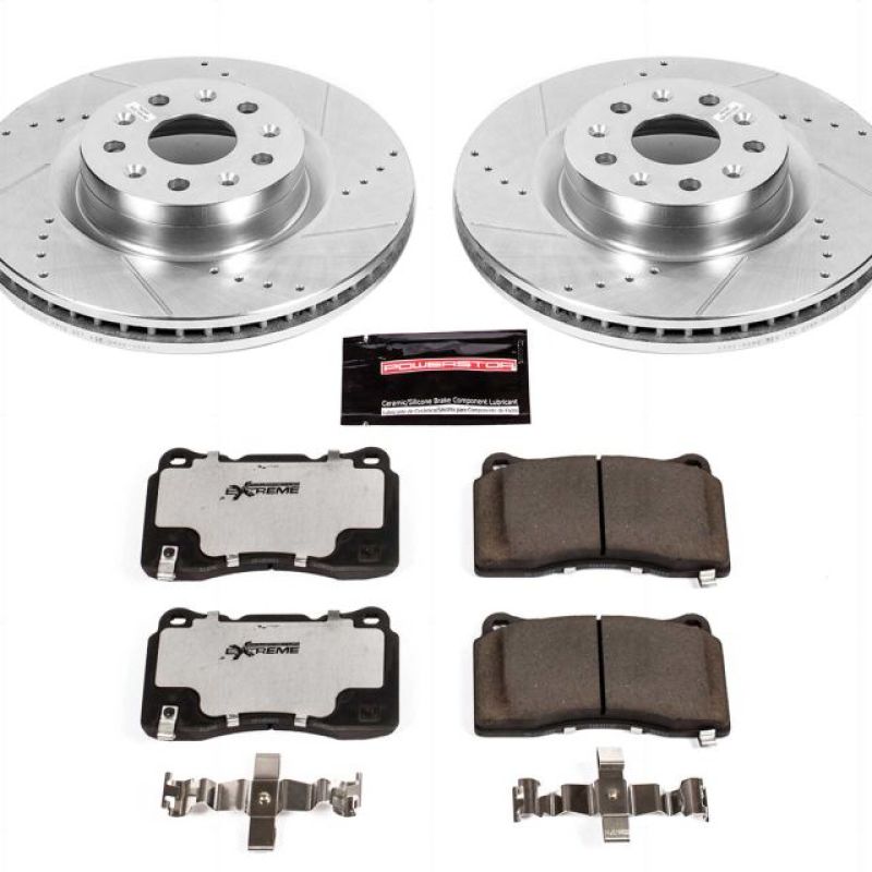 Power Stop 16-17 Cadillac CT6 Front Z26 Street Warrior Brake Kit-thumbmail-1