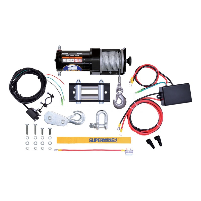 Superwinch 2000 LBS 12V DC 5/32in x 49ft Steel Rope LT2000 Winch-thumbmail-3