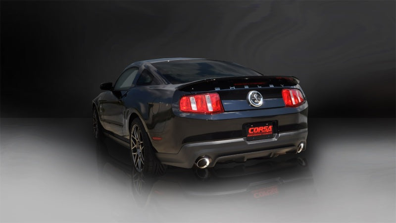 Corsa 11-12 Ford Mustang Shelby GT500 5.4L V8 Polished Sport Axle-Back Exhaust-thumbmail-4