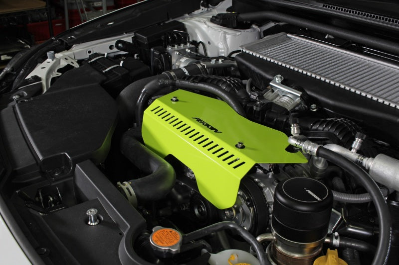 Perrin 2022+ Subaru WRX Pulley Cover - Neon Yellow-thumbmail-1