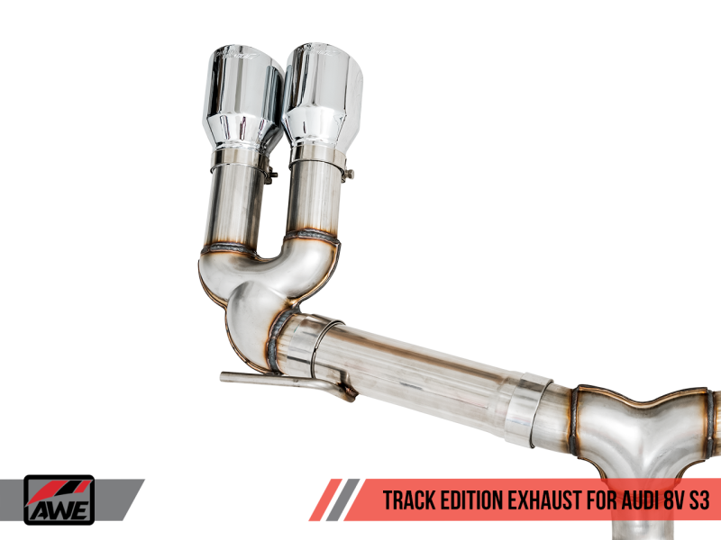 AWE Tuning Audi 8V S3 Track Edition Exhaust w/Chrome Silver Tips 102mm-thumbmail-2