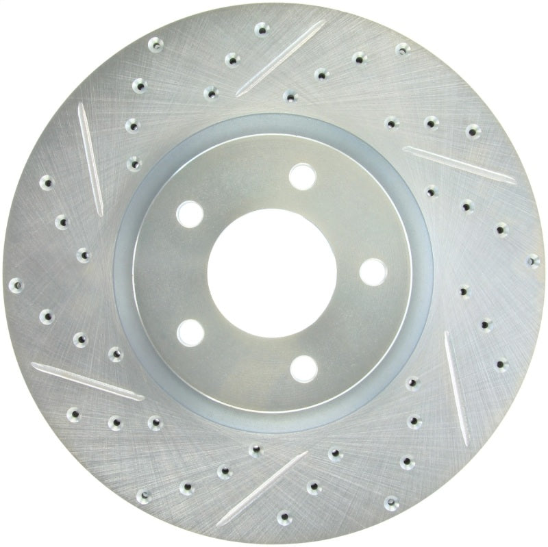StopTech 07-13 Mazdaspeed3 Sport Slotted & Drilled Front Right Rotor-thumbmail-2