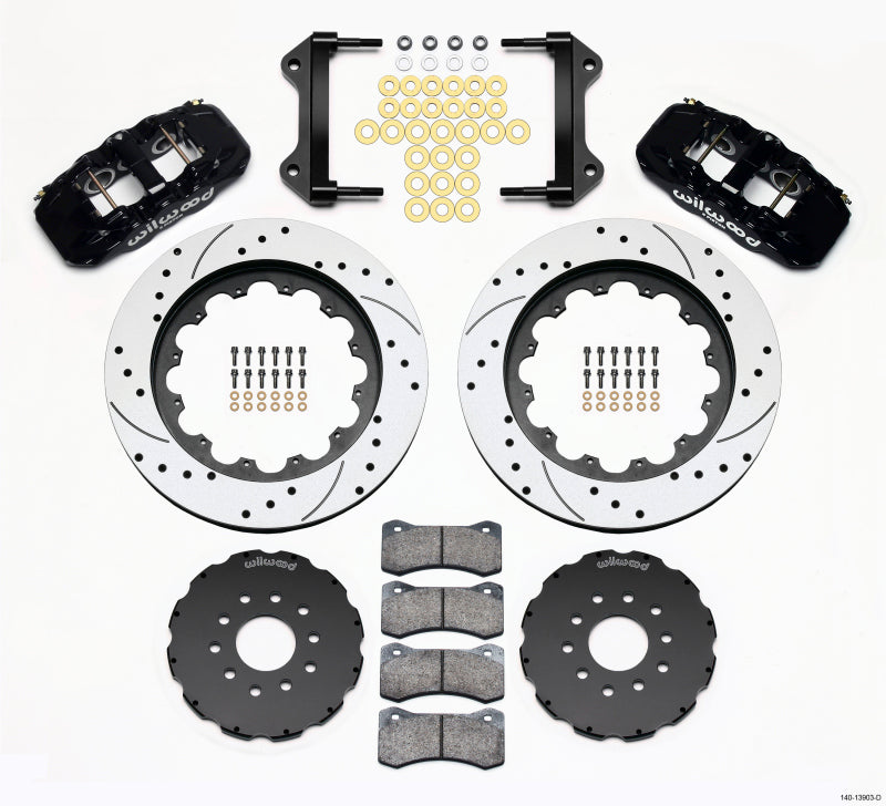 Wilwood AERO6 Front Hat Kit 15.00 Drilled 97-04 Corvette C5/Z06 05-13 C6-thumbmail-1