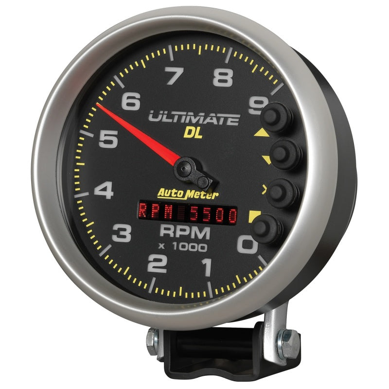 Autometer 5 inch Ultimate DL Playback Tachometer 9000 RPM - Black-thumbmail-2