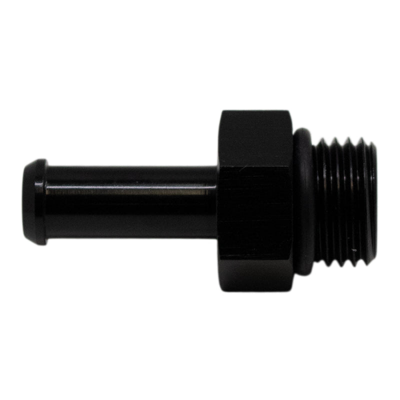 DeatschWerks 6AN ORB Male to 5/16in Male Barb Fitting (Incl O-Ring) - Anodized Matte Black-thumbmail-2