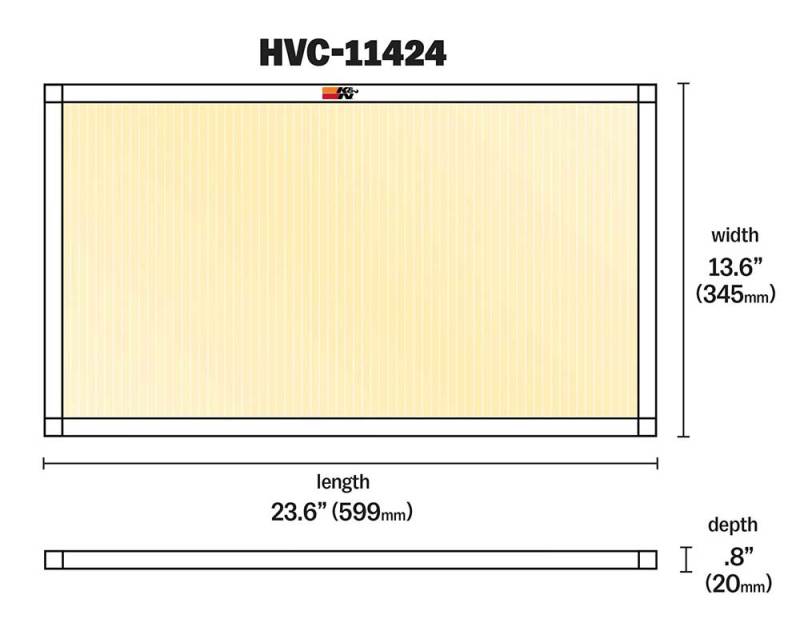 K&N HVAC Filter - 14 X 24 X 1-thumbmail-3