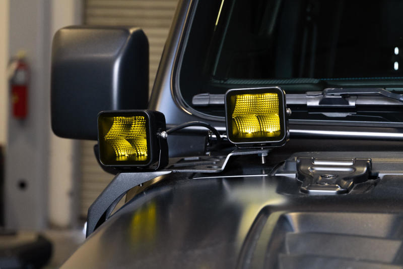 DV8 Offroad 3in Elite Series LED Amber Pod Light-thumbmail-2