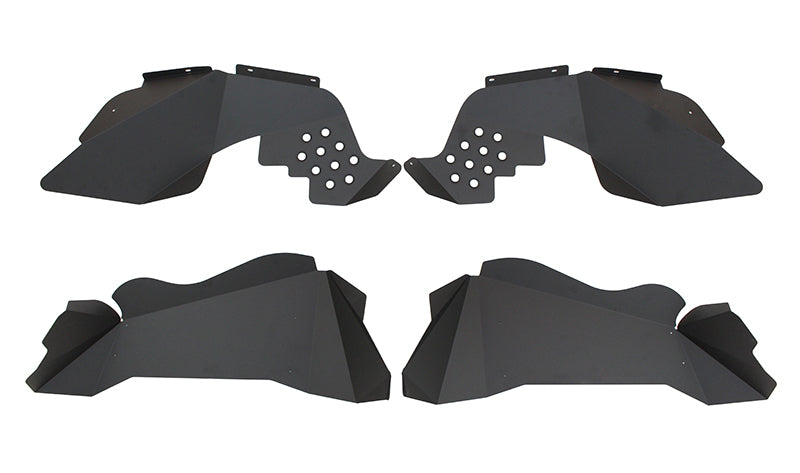 Fishbone Offroad 07-18 Jeep JK Wrangler Front/Rear Inner Fenders -Aluminum - Blk Pwdrcoat (Set Of 4)-thumbmail-1