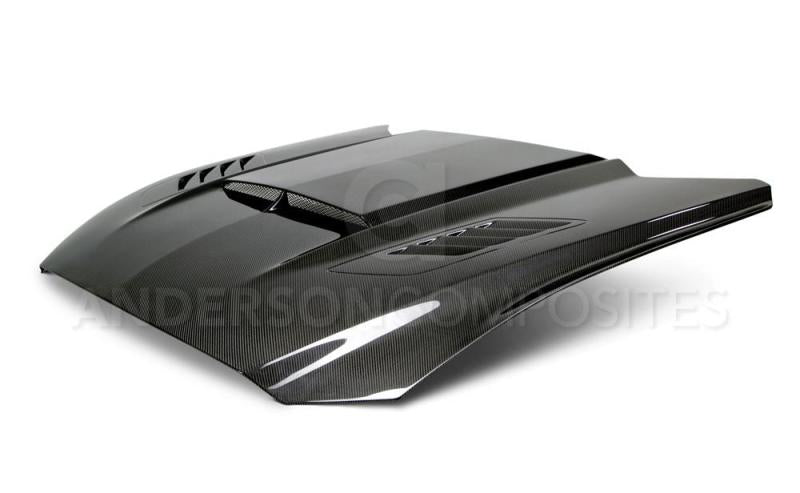 Anderson Composites 15-17 Ford Mustang (Excl. GT350/GT350R) Ram Air Double Sided Hood-thumbmail-3