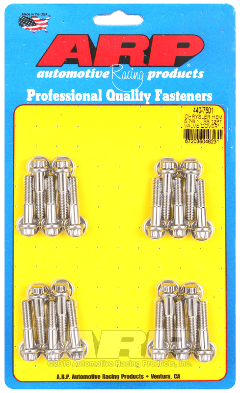ARP Chrysler Hemi 5.7/6.1L SS 12pt Valve Cover Bolt Kit-thumbmail-1