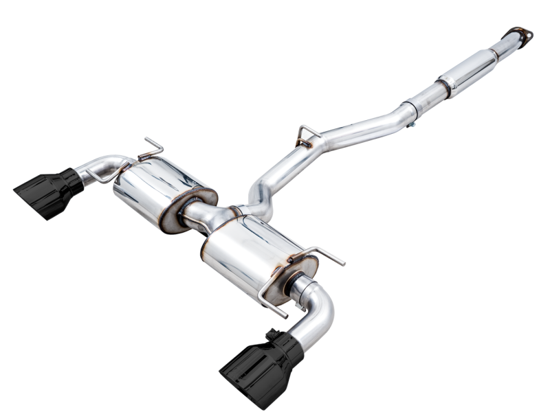 AWE Subaru BRZ/ Toyota GR86/ Toyota 86 Touring Edition Cat-Back Exhaust- Diamond Black Tips-thumbmail-1
