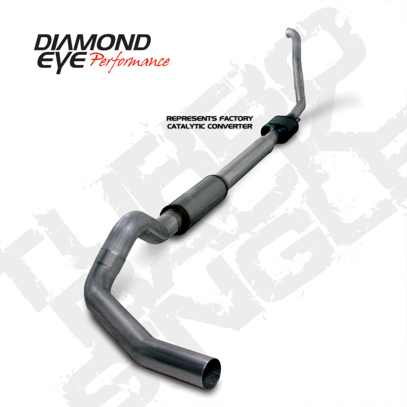 Diamond Eye KIT 5in TB SGL SS: 94-97 FORD 7.3L F250/F350 PWRSTROKE NFS W/ CARB EQUIV STDS-thumbmail-1