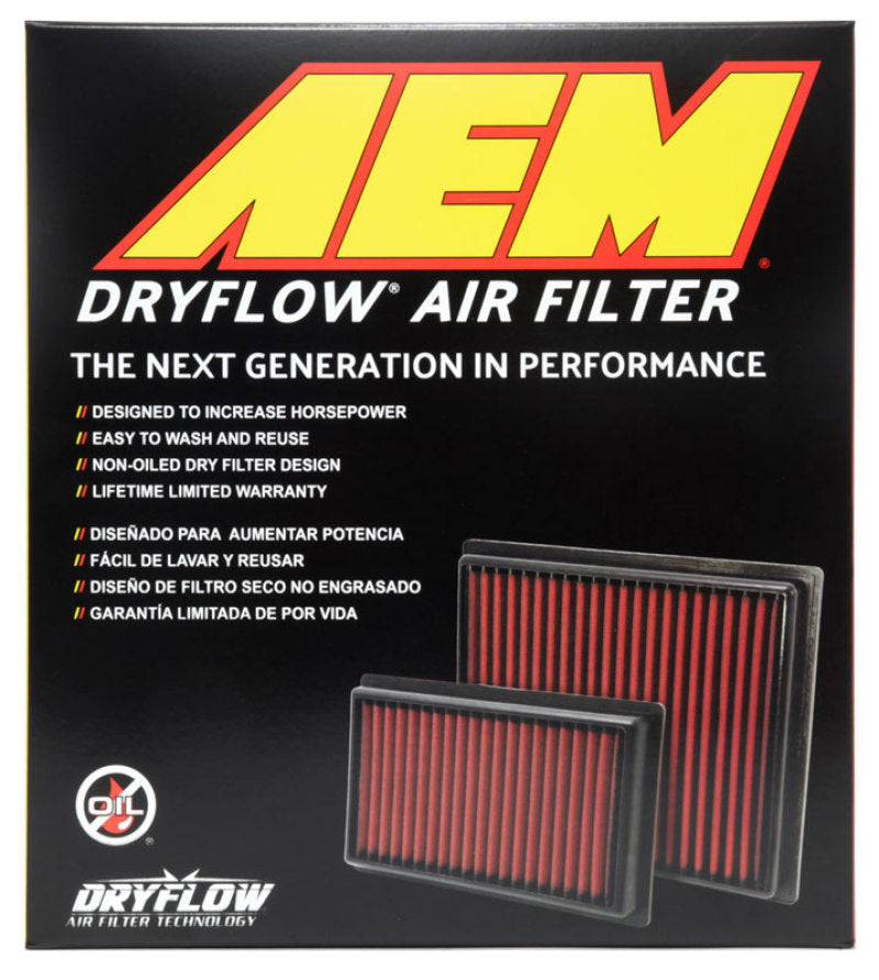 AEM 07-10 Impreza / 08-10 Forester 8.75in O/S L x 8.563in O/S W x 2.438in H DryFlow Air Filter-thumbmail-2
