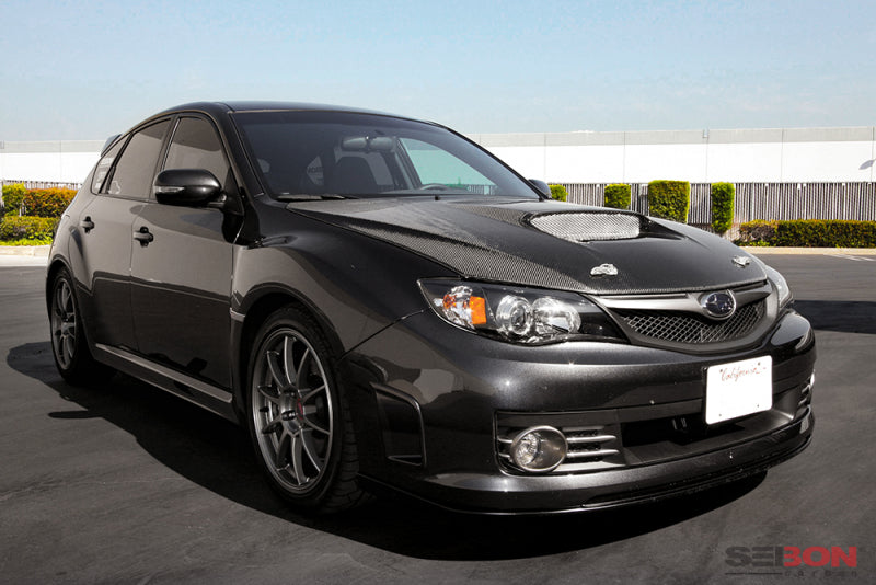 Seibon 08-09 Subaru WRX/STi OEM Carbon Fiber Hood-thumbmail-1