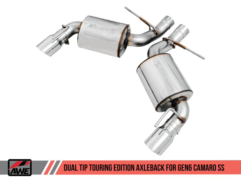 AWE Tuning 16-18 Chevrolet Camaro SS Axle-back Exhaust - Touring Edition (Chrome Silver Tips)-thumbmail-1