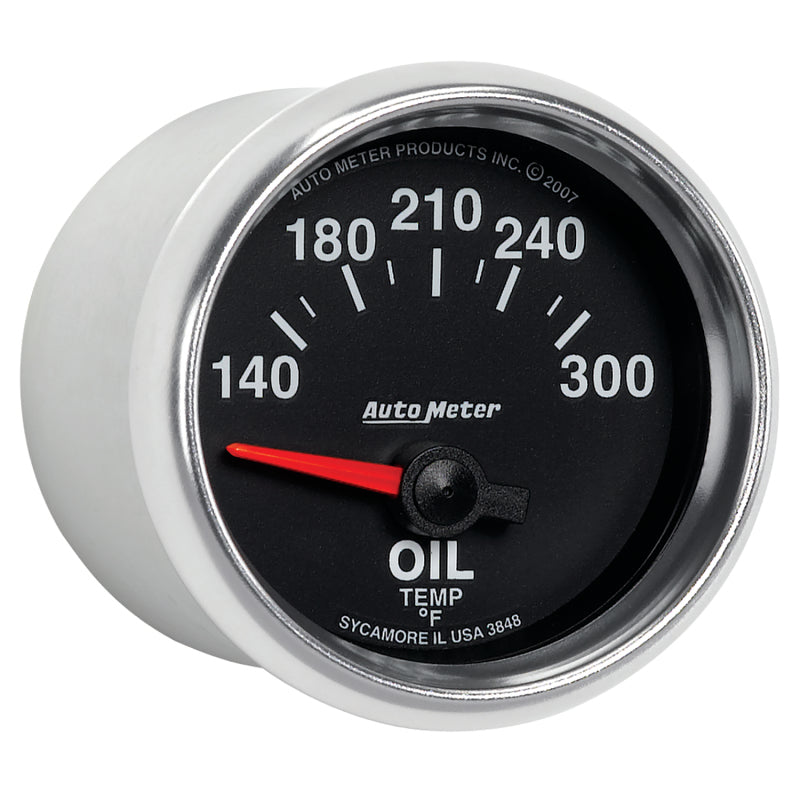 Autometer GS 52mm 140-300 Deg F Short Sweep Electronic Oil Temperature Gauge-thumbmail-2