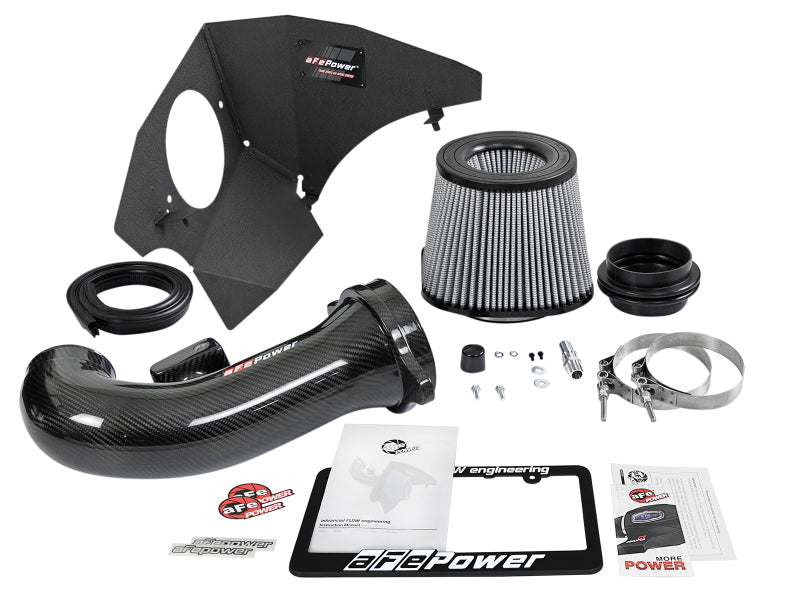 aFe 19-21 GM Trucks 5.3L/6.2L Track Series Carbon Fiber Cold Air Intake System W/ Pro Dry S Filters-thumbmail-5