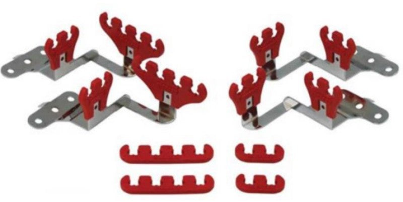 Moroso Chevrolet Small Block Ignition Wire Loom Kit - Centerbolt - 7-9mm - Red-thumbmail-1