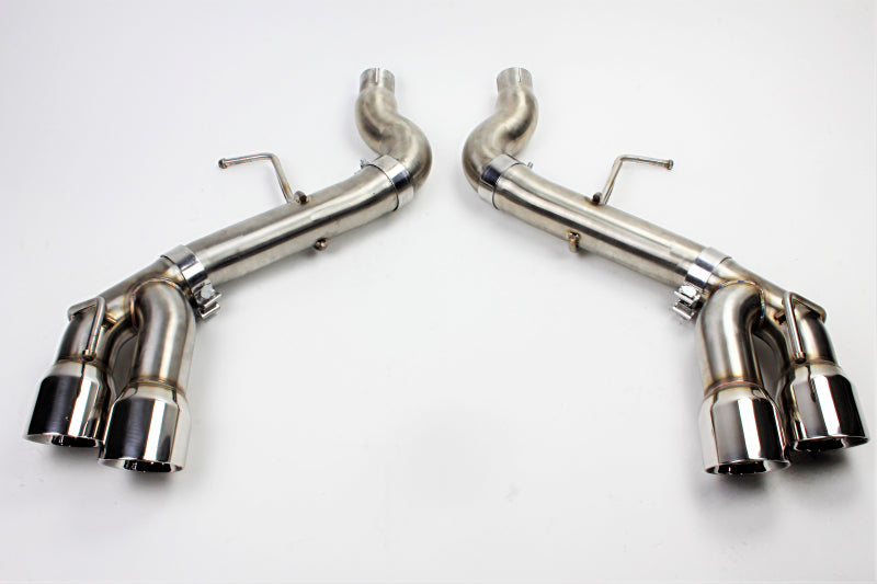 Mishimoto 2016+ Chevrolet Camaro Quad-Tip Race Axle-Back Exhaust w/ Polished Tips-thumbmail-1