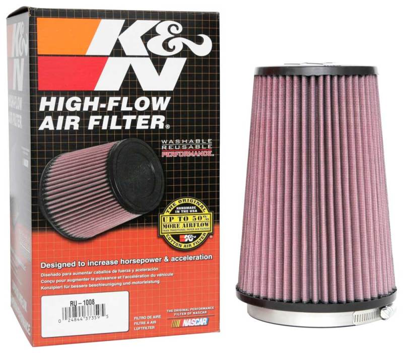 K&N Universal Clamp-On Air Filter 4-1/2in FLG / 5-7/8in B / 4-1/2in T / 8-3/8in H-thumbmail-3