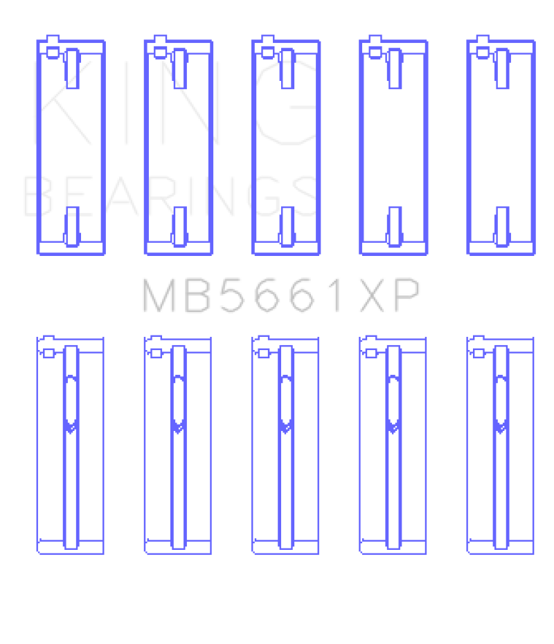 King Audi/Volkswagen ADZ/AWT/APK/BHP/BPY/AKS 1.6/1.8/2.0L Crankshaft Main Bearing Set-thumbmail-1