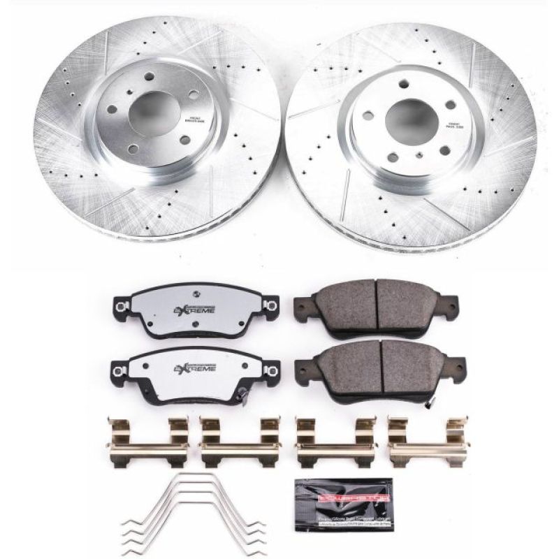 Power Stop 07-08 Infiniti G35 Front Z26 Street Warrior Brake Kit-thumbmail-1