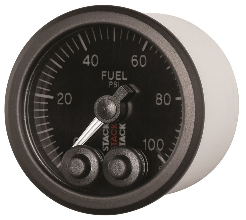 Autometer Stack Instruments Pro Control 52mm 0-100 PSI Fuel Pressure Gauge - Black (1/8in NPTF Male)-thumbmail-1