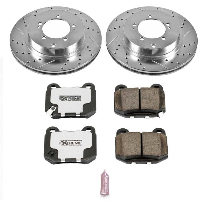 Power Stop 03-06 Mitsubishi Lancer Rear Z26 Street Warrior Brake Kit-thumbmail-1