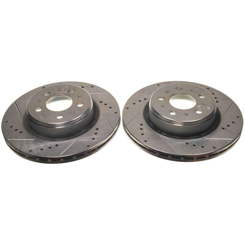 Power Stop 17-21 Tesla 3 Front Drilled & Slotted Rotor (Pair)-thumbmail-1